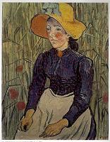 Portrait de jeune paysanne juin 1890